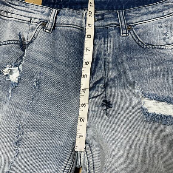 Ksubi NWT Van Winkle Skinny Jeans In Trashed Dreams Blue Size 32x32 Distressed - Picture 11 of 12